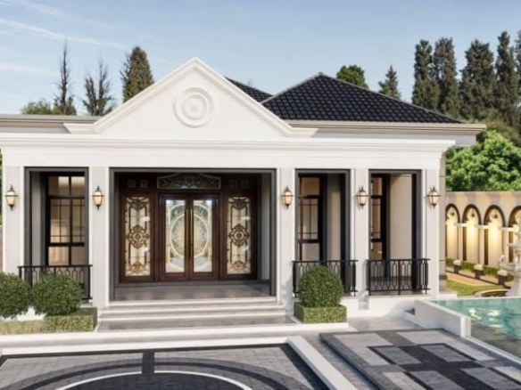 Luxurious Pool Villa 4 Bed, 4 Bath 91 SQW. @ Pong Ang Map Prachan