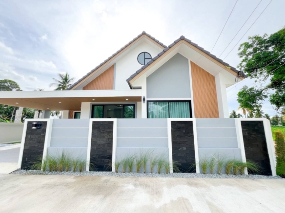 บ้านเดี่ยวสุดหรู 3 ห้องนอน 3 ห้องน้ำ 63 ตรว. @ หมู่บ้านจิณณ์ ห้วยใหญ่