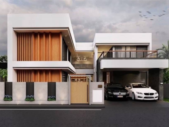 Brand New Pool Villa 5 Bed, 5 Bath 70 SQW. @ Near Jomtien Condotel