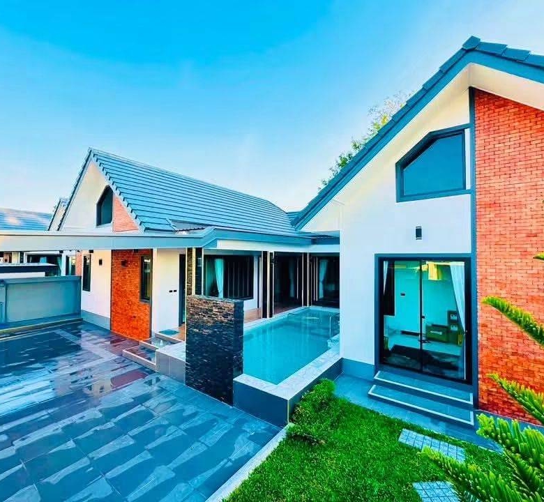 For Sale : Luxury Modern Pool Villa near Mabprachan Reservoir @ Pong – Pattaya