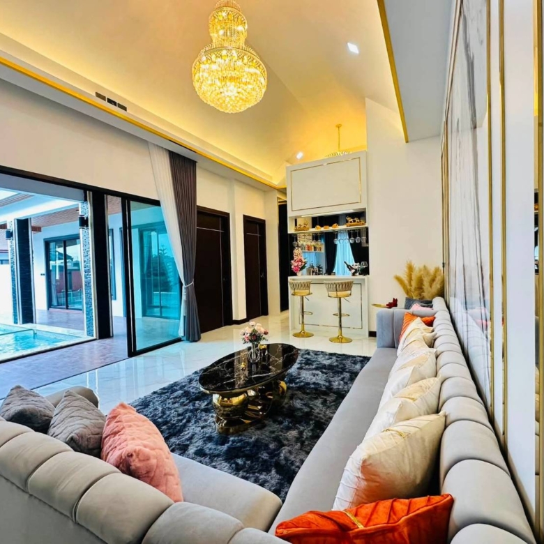 For Sale : Luxury Modern Pool Villa near Mabprachan Reservoir @ Pong – Pattaya