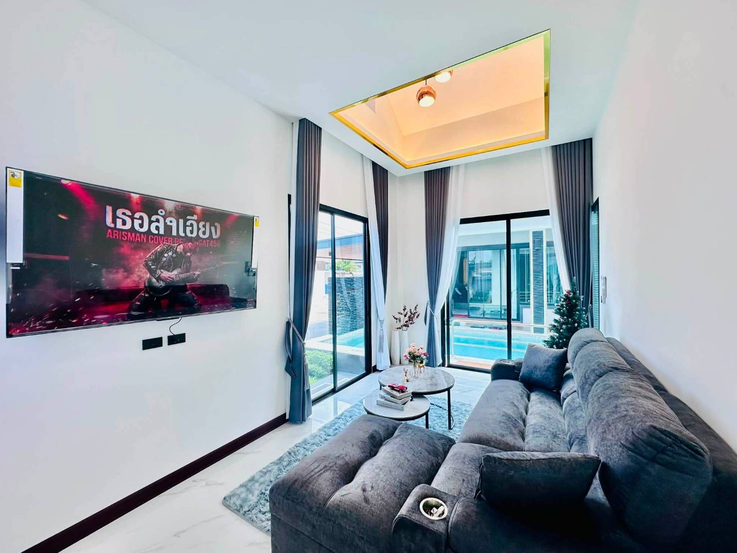 For Sale : Luxury Modern Pool Villa near Mabprachan Reservoir @ Pong – Pattaya