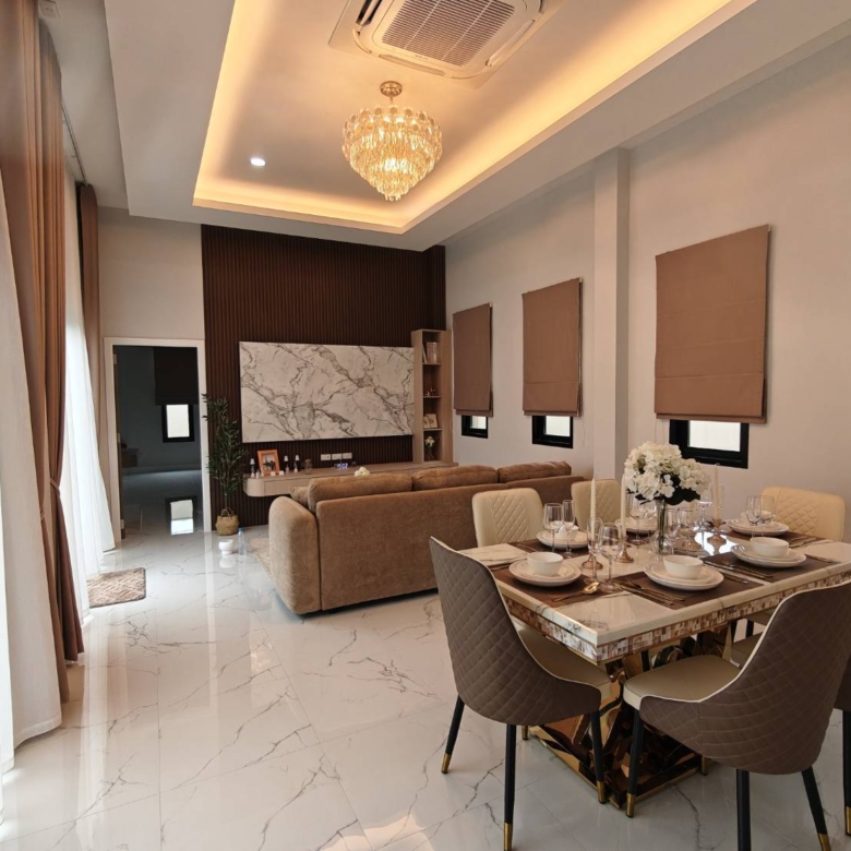 For Sale : Newly built detached house on a spacious plot @Pong – Mabprachan