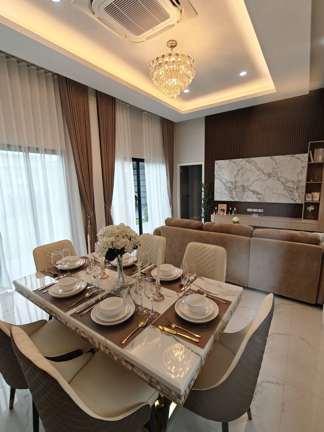 For Sale : Newly built detached house on a spacious plot @Pong – Mabprachan