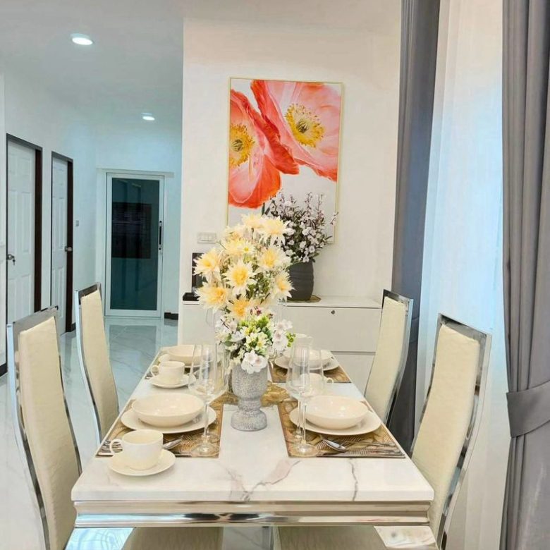 Newly built detached house 3 Bed, 3 Bath 42 SQW.@ Rattanagorn Village 5