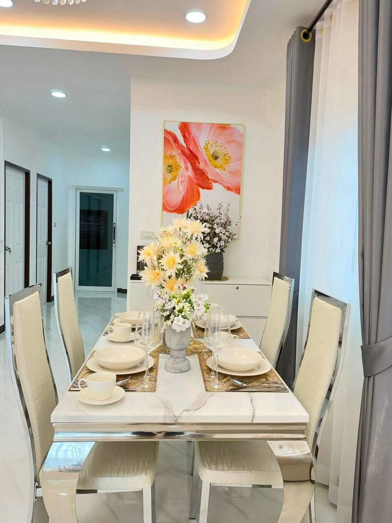 Newly built detached house 3 Bed, 3 Bath 42 SQW.@ Rattanagorn Village 5