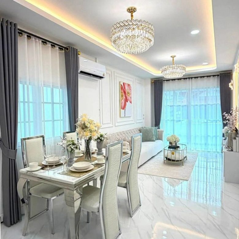 Newly built detached house 3 Bed, 3 Bath 42 SQW.@ Rattanagorn Village 5