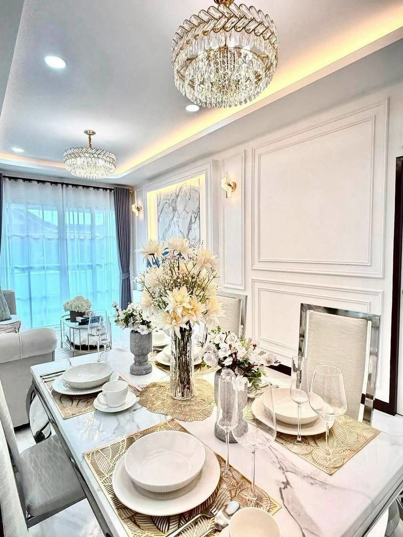 Newly built detached house 3 Bed, 3 Bath 42 SQW.@ Rattanagorn Village 5