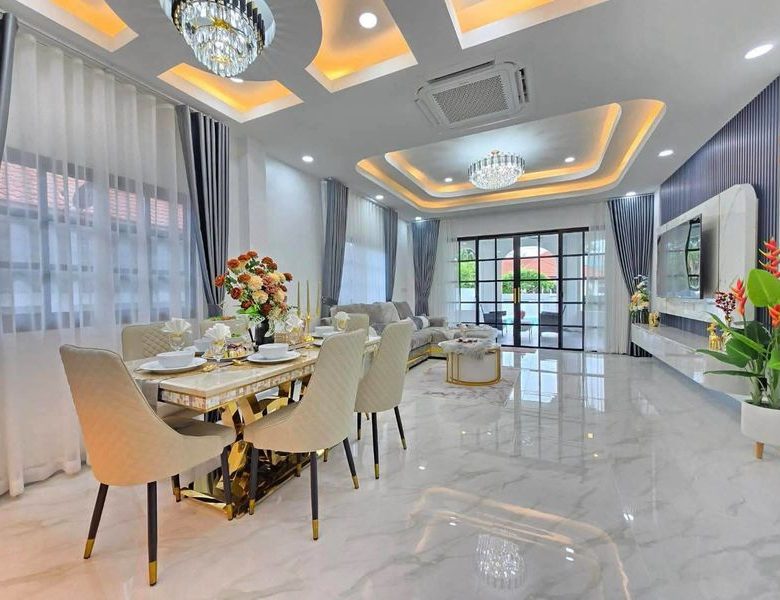 Newly Renovated Pool Villa 4 Bed, 4 Bath 122 SQW. @ Mabprachan Village