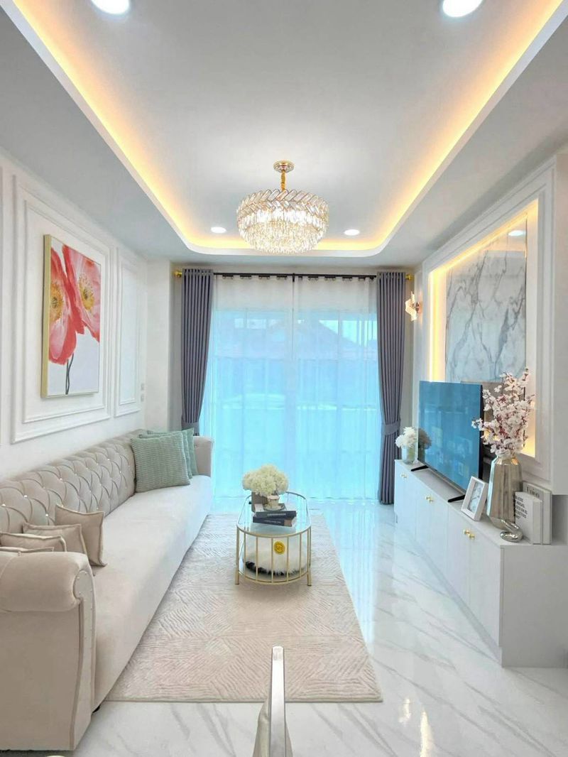 Newly built detached house 3 Bed, 3 Bath 42 SQW.@ Rattanagorn Village 5