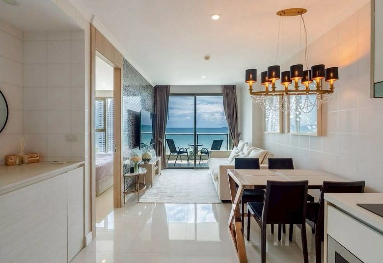 คอนโดวิวทะเลพาโนรามา 1 ห้องนอน 1 ห้องน้ำ 47 ตร.ม. @ Riviera Jomtien