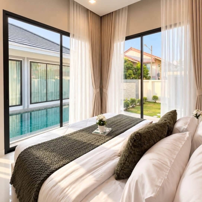 For sale : Best Price! 8.99M Baht, Spacious Pool Villa with Great Amenities