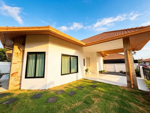 For sale : Best Price! 6.9M Baht, Modern Pool Villa with 75 SQW. Land Area