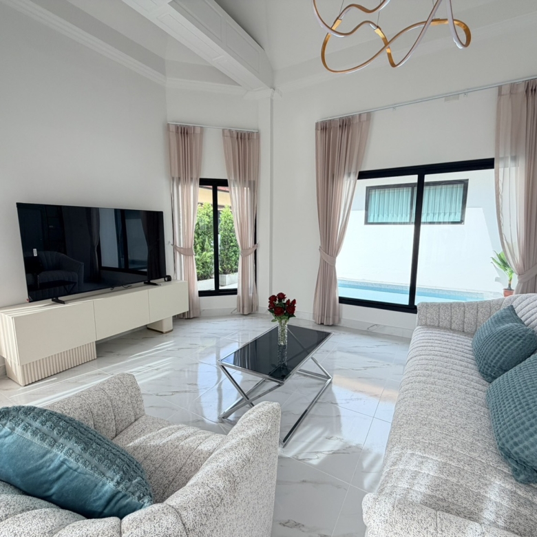 For sale : Best Price! 6.9M Baht, Modern Pool Villa with 75 SQW. Land Area